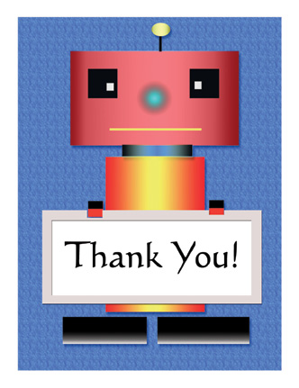 Kid's Thank You Card