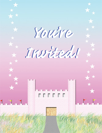 invitation cards for birthday. Party Invitation. Face of Card