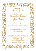 21st Birthday Invitations