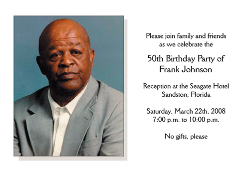 images of 50th birthday invitations