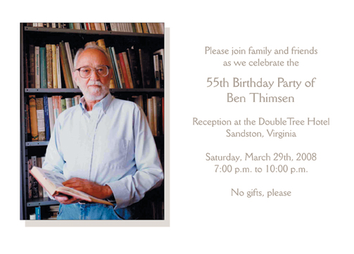 85th Birthday Party Invitation