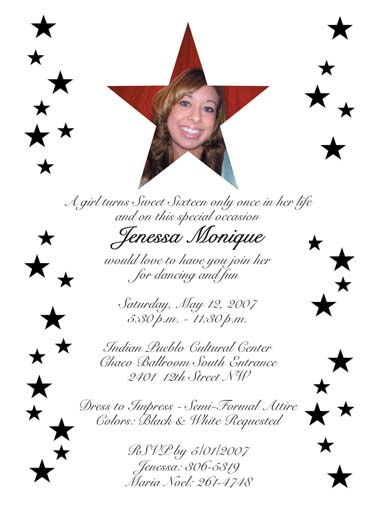Black & White Invitation