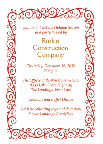 Christmas Party Invitation.