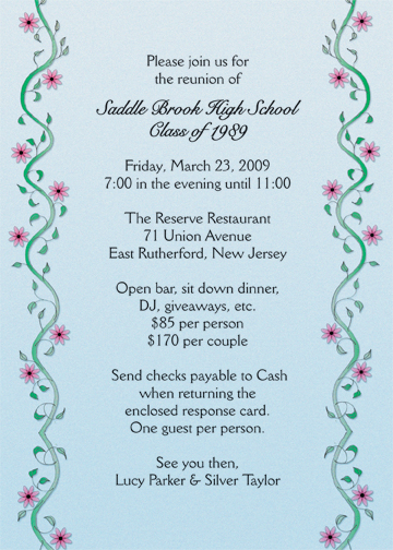 class reunion invitation template