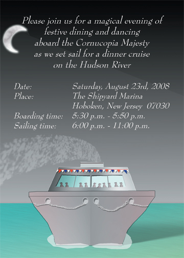 Cruise Theme Invitation
