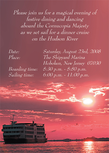 Cruise Theme Invitation