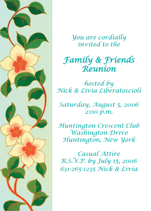 Family Reunion Invitation