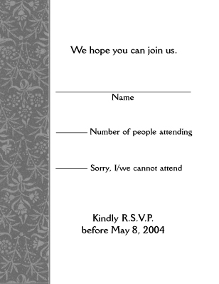 Response Card