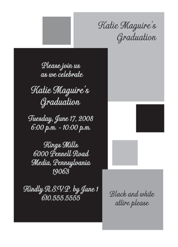 Graduation Party Invitation