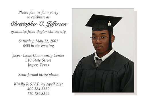 Graduation Party Invitation