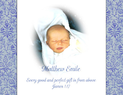 Christening Invitation & Announcement