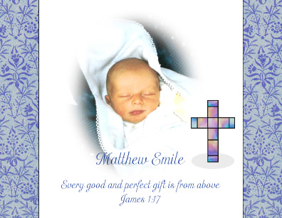 Christening Invitation & Announcement