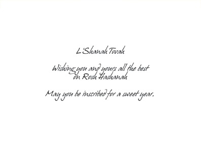 Jewish New Year - Rosh Hashanah