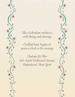 Reception Card