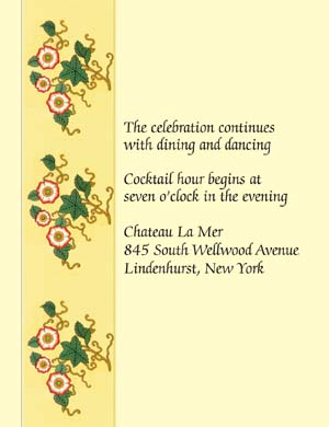 Reception Card
