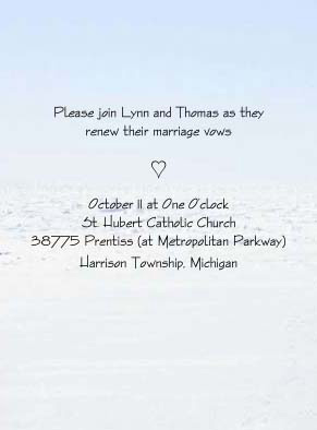 Coordinated Reception Card