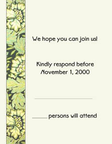 Response Card