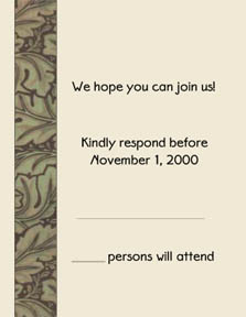 Response Card