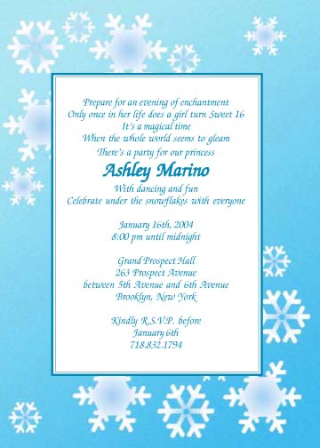 Sweet 15 Invitation
