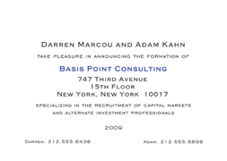 New Business Announcement