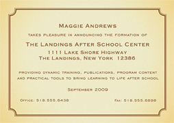 New Business Announcement