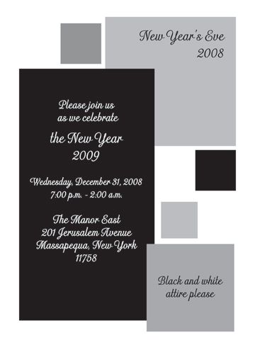 New Year's Eve Party Invitation