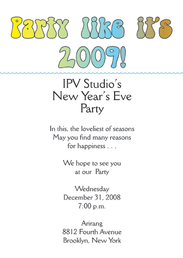 New Year's Eve Party Invitation