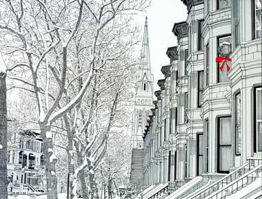 Brownstone Winter VII