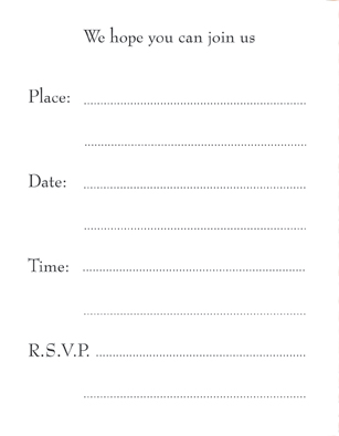 Invitation