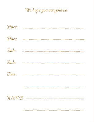 Invitation