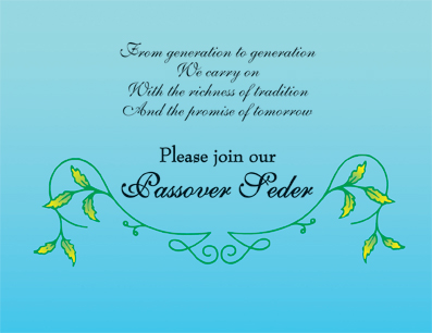 Passover Seder Invitation