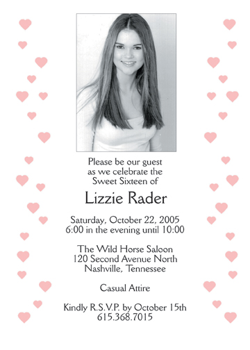 Pink Theme Invitation