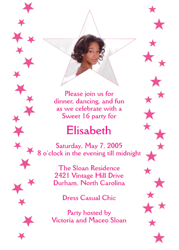 Pink Theme Invitation