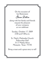 Retirement Party Invitation Retirement Party Invitation