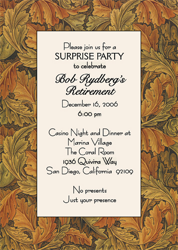 Retirement Party Invitation