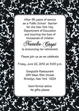 Teachers Retirement Party Invitation Teachers Retirement Party Invitation