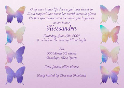Spring Theme Invitation