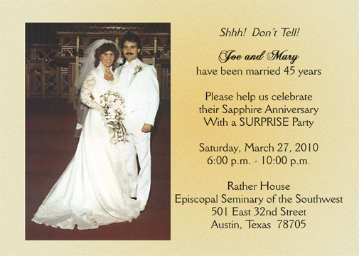 Suprise Party Invitation