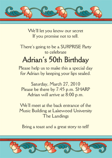 Suprise Party Invitation
