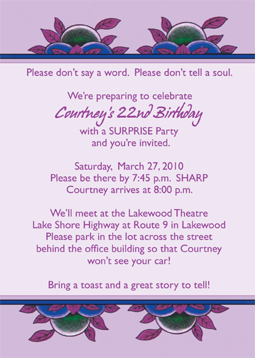 Suprise Party Invitation
