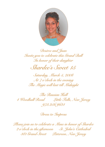 Sweet 16 Invitation