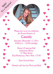 Sweet 16 Invites, Sweet Sixteen Party Invitations