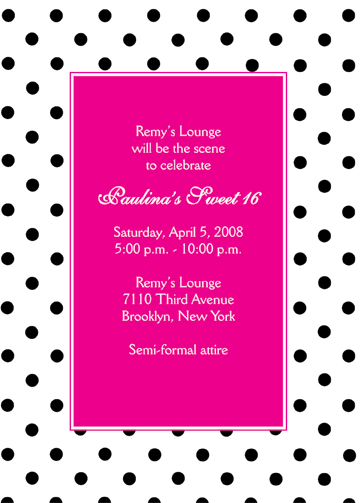 Sweet Sixteen Invitation