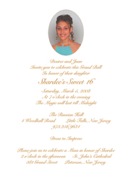 Sweet 16 Invitations, Sweet Sixteen Party Invitations