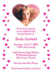 Sweet 16 Invites, Sweet Sixteen Party Invitations