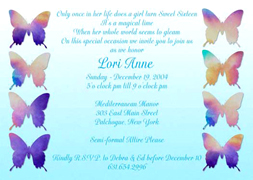 Sweet 16 Invite, Sweet Sixteen Party Invitation