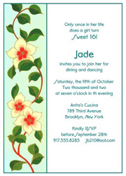 Sweet 16 Invitations, Sweet Sixteen Party Invitations