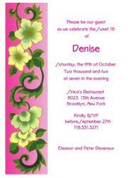 Sweet 16 Invitations, Sweet Sixteen Party Invitations