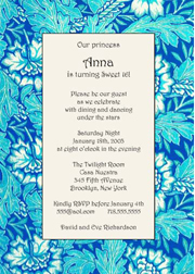 Sweet 16 Invitations, Sweet Sixteen Party Invitations