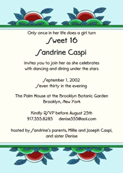 Sweet 16 Invitations, Sweet Sixteen Party Invitations